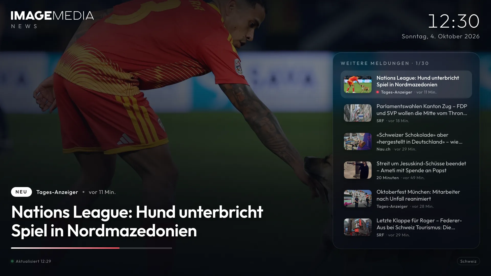 App News para digital signage – IMAGEMEDIA