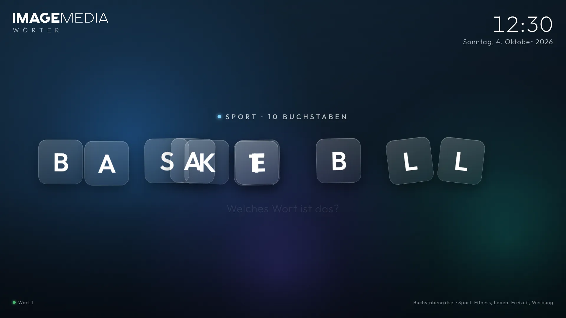 Juego de letras para digital signage – IMAGEMEDIA