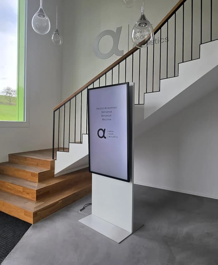 Acsono AG: Projekt Flip-Stele und Sitzungszimmer von IMAGEMEDIA
