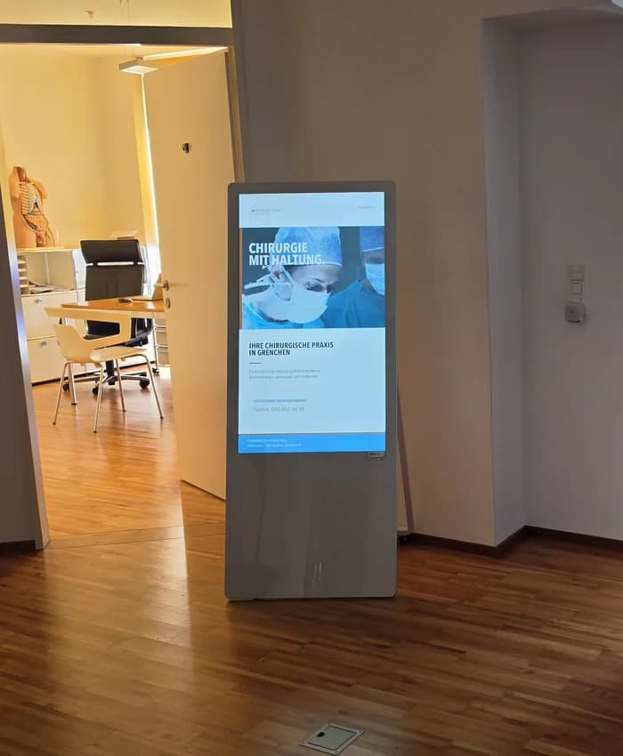 Chirurgie Team Grenchen: Digital A-board project by IMAGEMEDIA