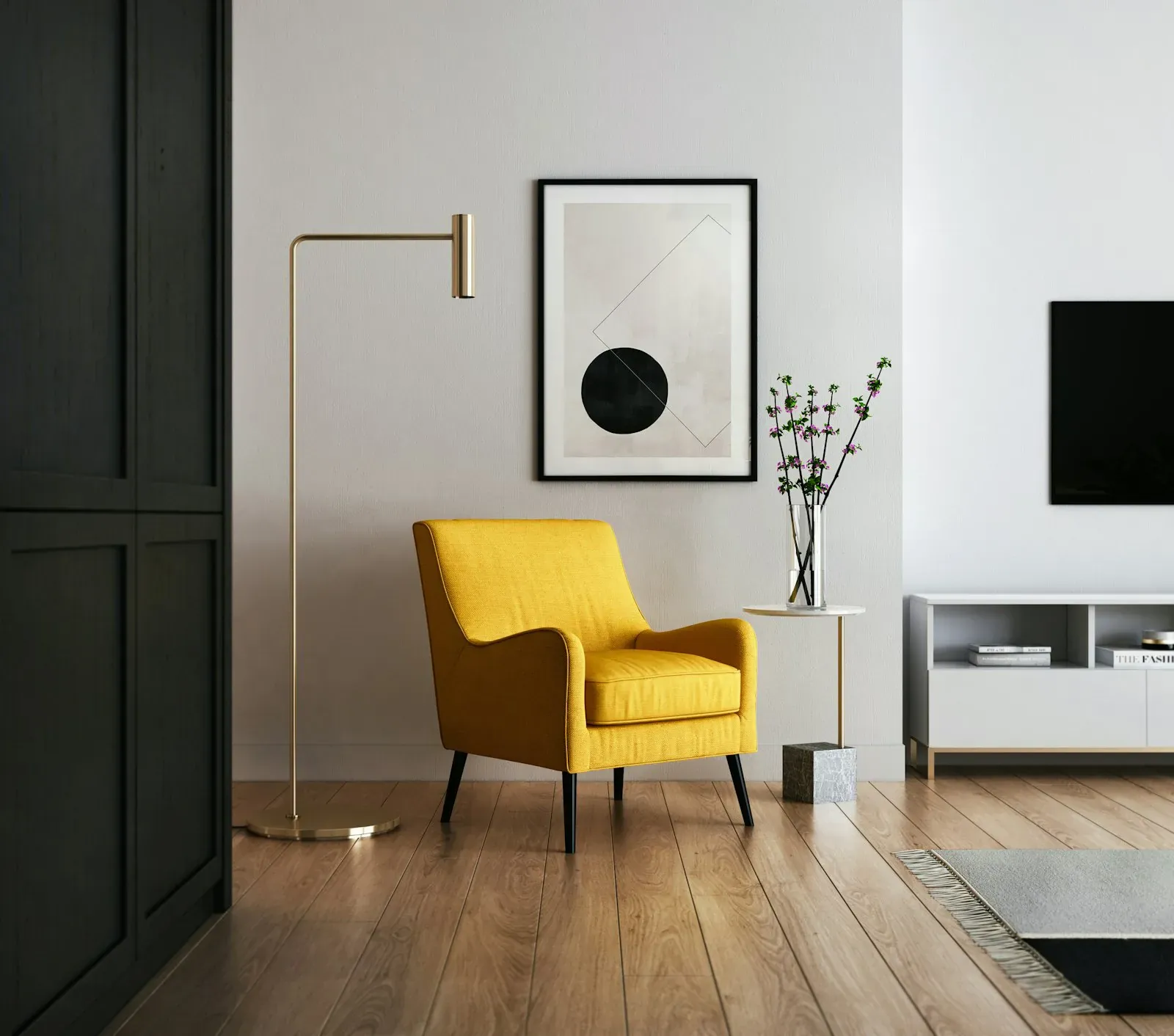 Televisor en la pared: altura, soporte, cables – así se hace bien