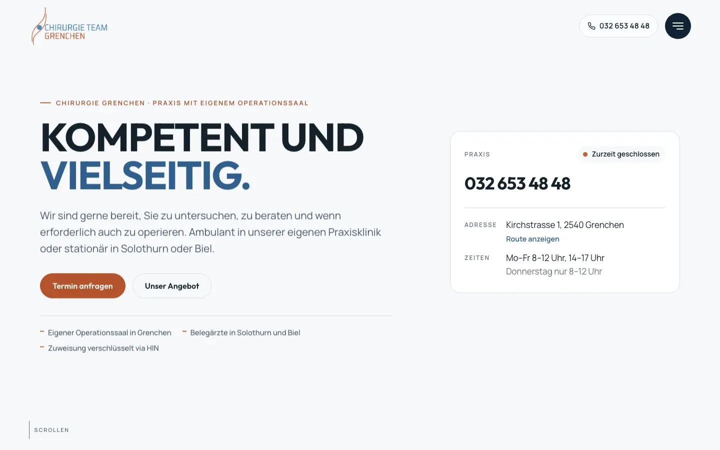 Chirurgie Team Grenchen, Desktop